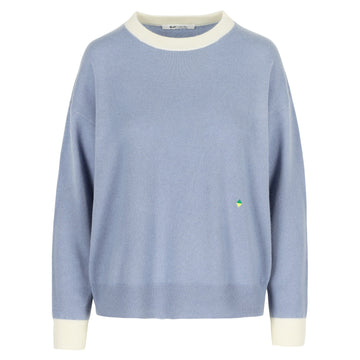 Annie Cashmere Crewneck Chalk
